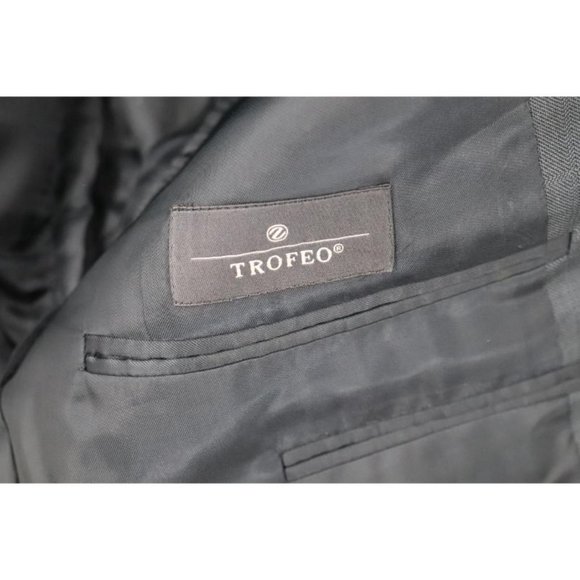 Ermenegildo Zegna sport coat Mens 42R Su Misura Trofeo‎ three button blue wool - Picture 10 of 13